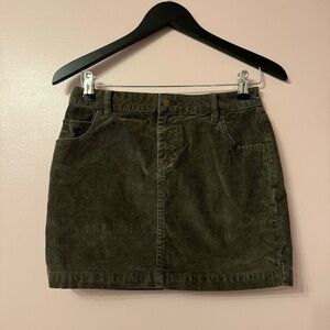 Urban Outfitters BDG Corduroy Mini Skirt Green Women Size 0